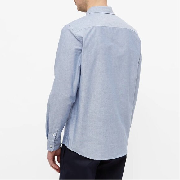 A.P.C. APC Greg Logo Button Down Oxford Shirt - Picture 3 of 8